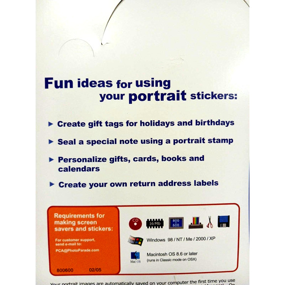 Photo Paper Sticker Kit 5 Sheets Stick Labels w CD instructions Crafts - Picture 15 of 16